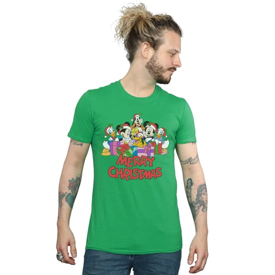 Disney Mens Mickey Mouse And Friends jul t-shirt (Irländsk grön) - Image 3