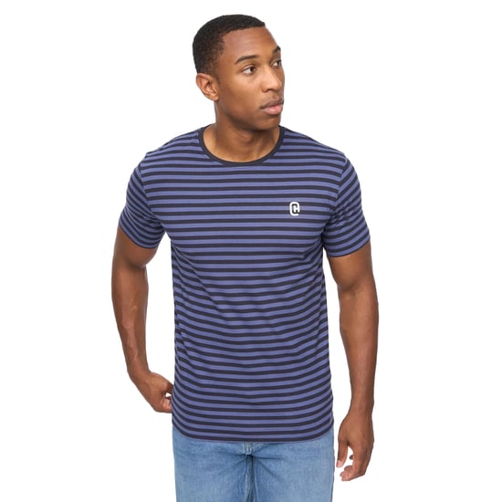 Crosshatch Heren Loppins T-shirt (Navy) - Image 3