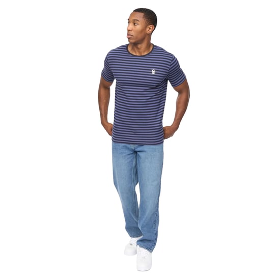 Crosshatch Heren Loppins T-shirt (Navy) - Image 4