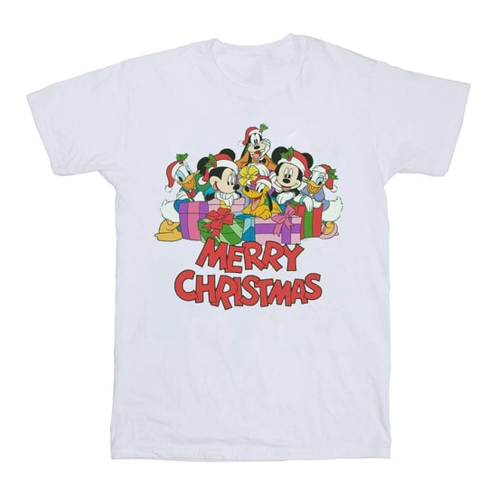 Disney Mens Mickey Mouse And Friends jul t-shirt (Vit) - Image 1
