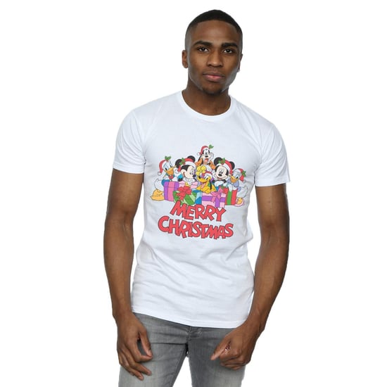 Disney Mens Mickey Mouse And Friends jul t-shirt (Vit) - Image 3