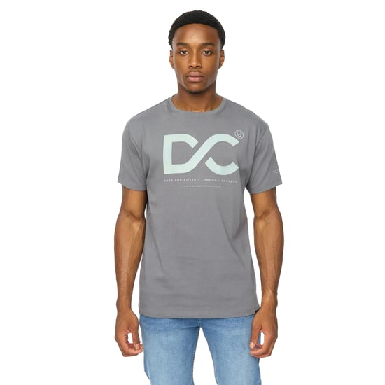 Duck and Cover Heren Polymoore Zware T-shirt (Petrol) - Image 1