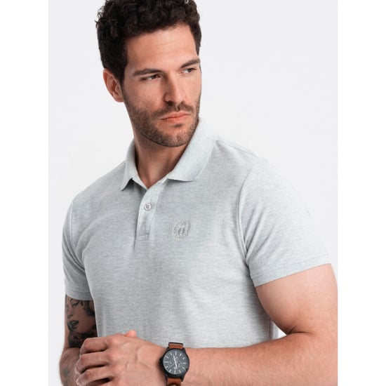 Ombre Poloshirt heren korte mouw licht 0100lg - Image 5