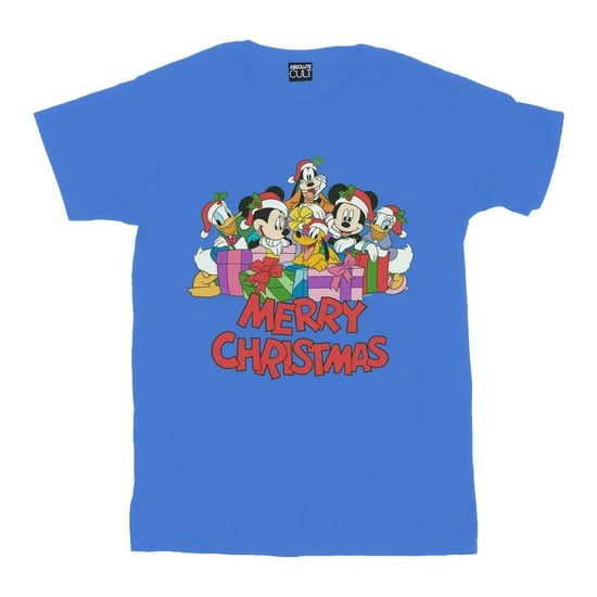 Disney Mens Mickey Mouse And Friends jul t-shirt (Kunglig blå) - Image 1