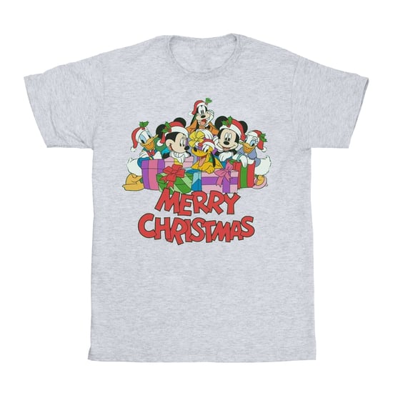 Disney Mens Mickey Mouse And Friends jul t-shirt (Sport Grå) - Image 1