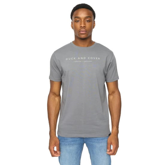 Duck and Cover Heren Crytons Zware T-Shirt (Petrol) - Image 1