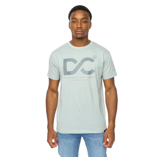 Duck and Cover Heren Polymoore Zware T-Shirt (Staalblauw) - Image 1