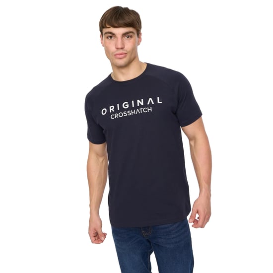 Crosshatch Heren Chantlars T-Shirt (Marine) - Image 4