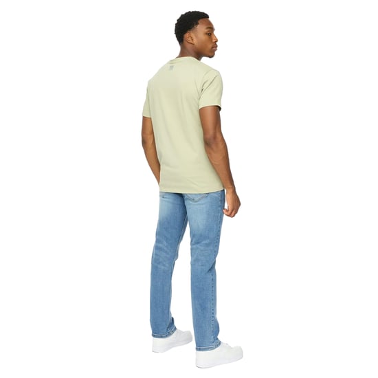 Duck and Cover Heren Crytons Zware T-Shirt (Sage) - Image 2