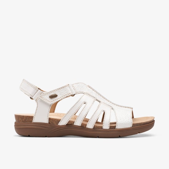 April Belle White Leather Sandalen - Image 1