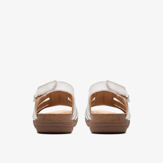 April Belle White Leather Sandalen - Image 5