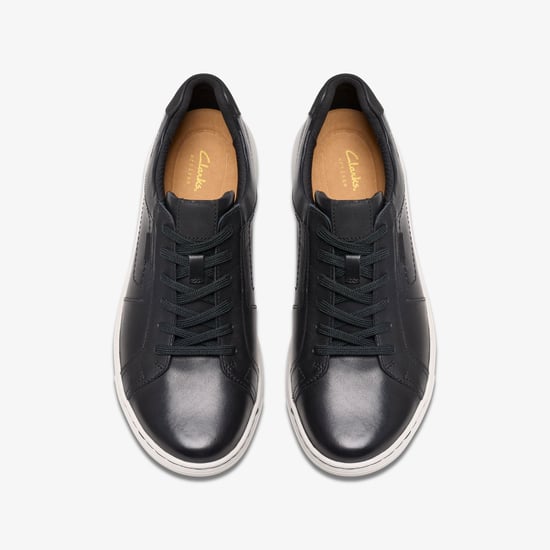 Mapstone Lace Black Leather Sneakers - Image 6