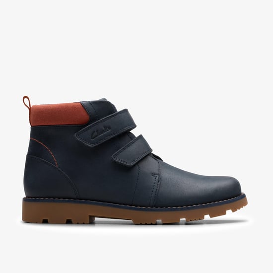 Heath Strap O Navy Boots - Image 1