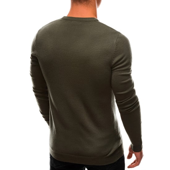 Edoti Sweater heren basic italian olive ed0100dg - Image 3