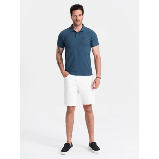 Ombre Poloshirt heren korte mouw donker - Image 6