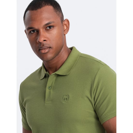 Ombre Poloshirt heren korte mouw kleur 0100-ol - Image 4