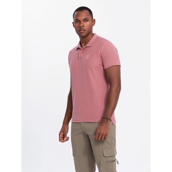 Ombre Poloshirt heren korte mouw donker 0100-dro - Image 5