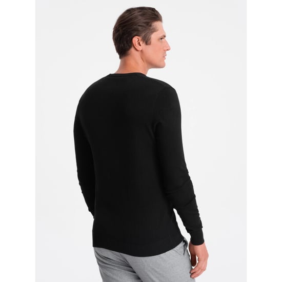 Ombre Heren v-hals sweater ribgebreide boorden - bs-0107zw - Image 5