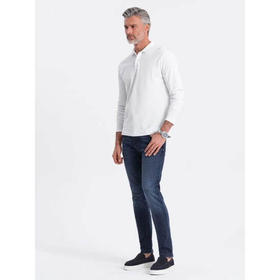 Ombre Poloshirt heren longsleeve - jotz - Image 3