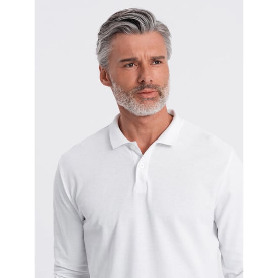 Ombre Poloshirt heren longsleeve - jotz - Image 4