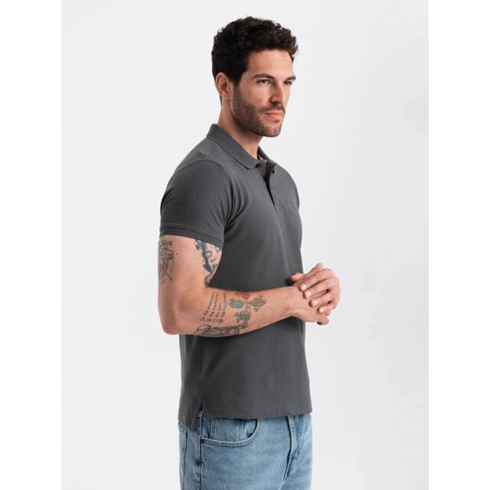 Ombre Poloshirt heren korte mouw - 0100dg - Image 3