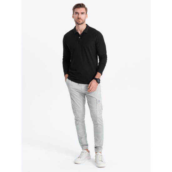 Ombre Poloshirt heren longsleeve - jergen - Image 5