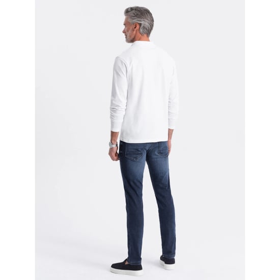 Ombre Poloshirt heren longsleeve - jotz - Image 5