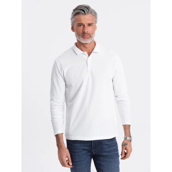 Ombre Poloshirt heren longsleeve - jotz - Image 6