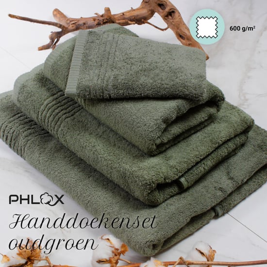 Phlox Handdoeken set 50x100 cm 6 stuks 600 g/m2 zacht katoen supreme - Image 5
