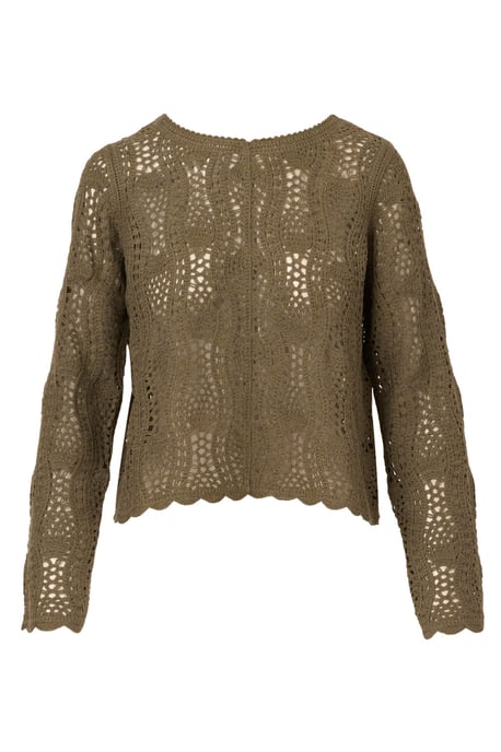 Button Back Crochet Sweater Top - Image 4