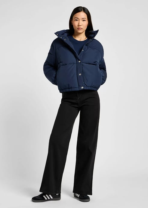 GB - Lee - Relaxed short Puffer Jacket - Indigo - Image 3