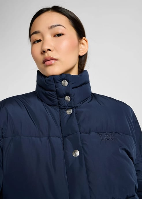 GB - Lee - Relaxed short Puffer Jacket - Indigo - Image 5