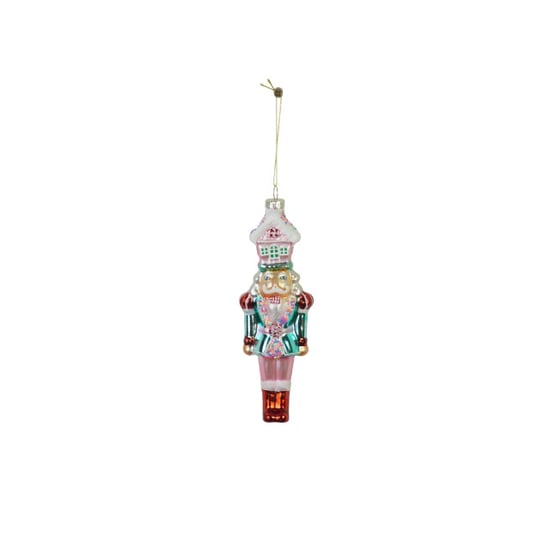 House Vitamin Christmas decoration christmas hanger nutcracker with candyhouse white/ - Image 1