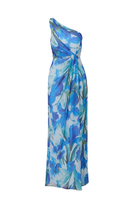 Print Chiffon Long Dress - Image 4