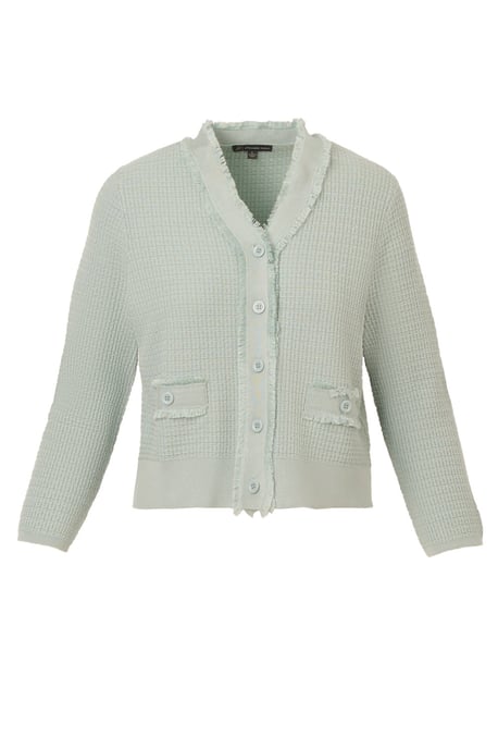 V-Neck Fringe Cardigan - Image 4