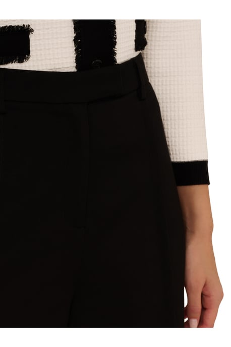 Wide Leg Full Length Trouser With Side Stitch Detail And Pocket - Image 3