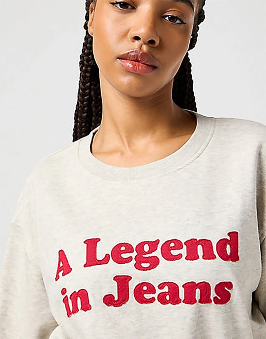GB - Wrangler - Relaxed - Sweatshirt - Oat - Image 2