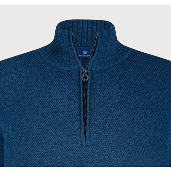 Blue Industry De chenille half-zip pullover | - Image 3