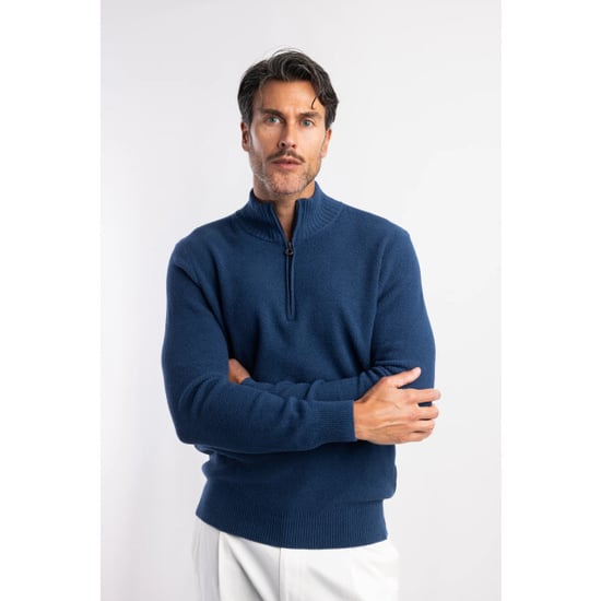 Blue Industry De chenille half-zip pullover | - Image 5