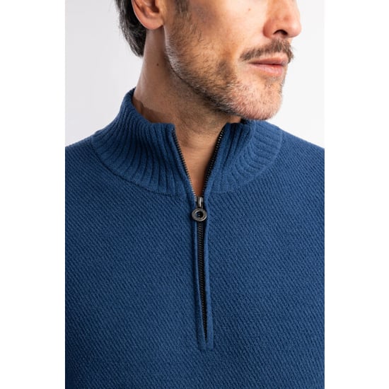 Blue Industry De chenille half-zip pullover | - Image 6