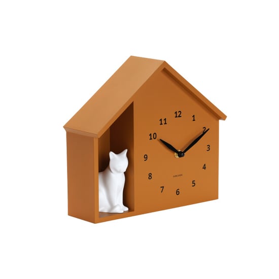 Karlsson wandklok siting cat oker- Ø24,9cm - Image 4