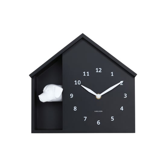 Karlsson wandklok peeking doggy - Ø24,9cm - Image 1