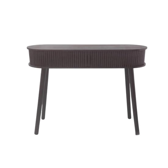 House Vitamin Sideboard with slatted sliding door black 100x33x76cm - Image 1