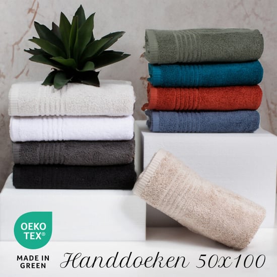 Phlox Handdoeken set 50x100 cm 6 stuks 600 g/m2 zacht katoen supreme - Image 4
