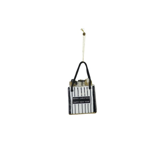 House Vitamin Christmas decoration christmas hanger shopping bag black/ white/ gold - - Image 1
