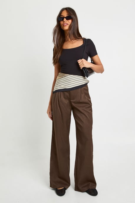 Basic Square Neck Short Sleeve Top - Image 3