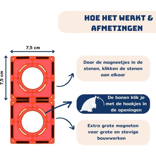 Coblo Magnetische knikkerbaan classic 100 delig - Image 2