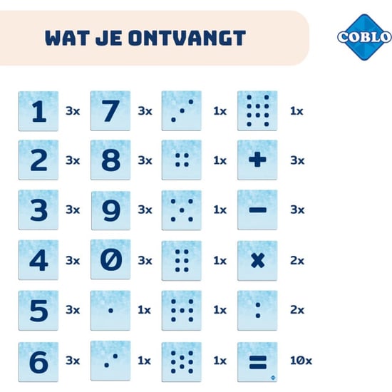 Coblo Magneet cijfers 60 delig - Image 2