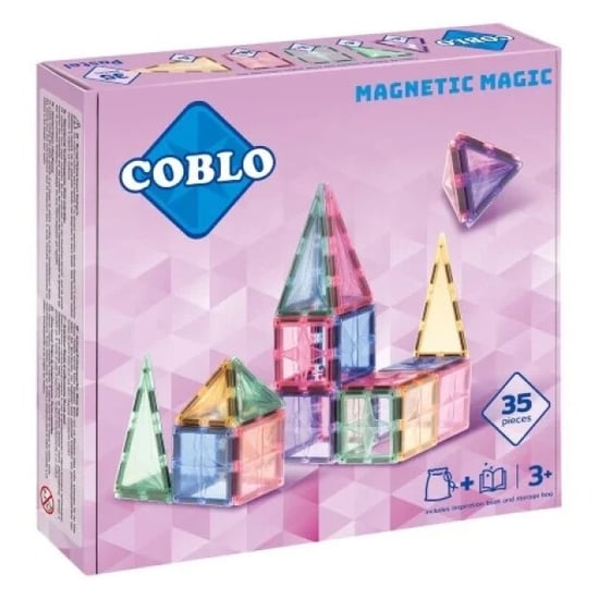 Coblo Magnetische bouwstenen pastel 35 delig - Image 3
