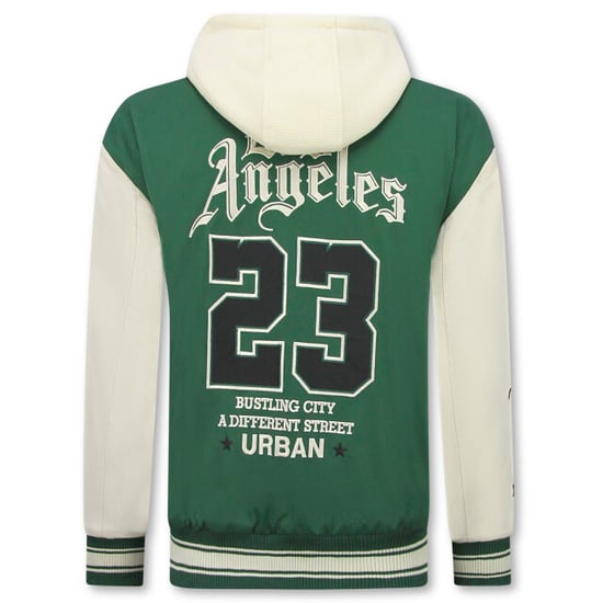 Enos Baseball jas met capuchon oversized bomberjack - Image 3